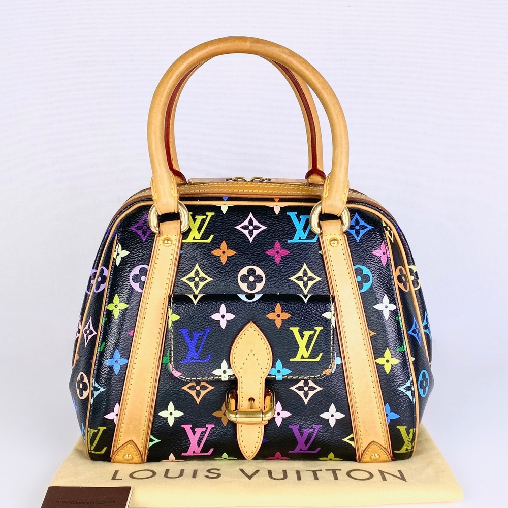 Louis Vuitton Black Multicolor Satchel